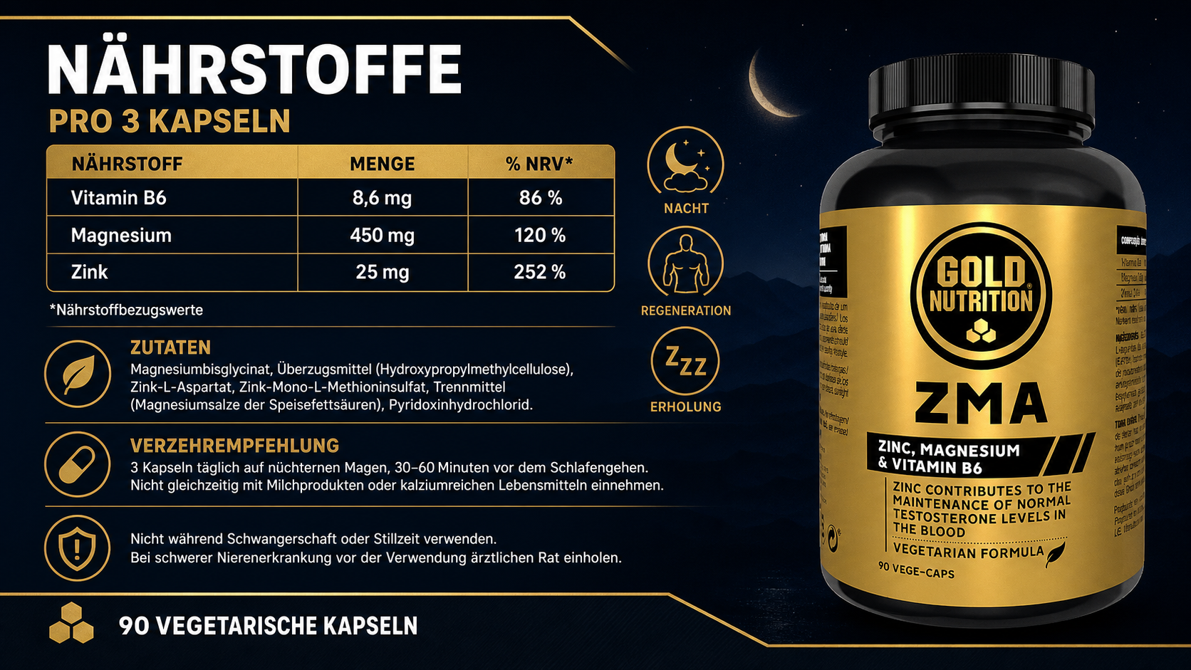ZMA - 90 Kapseln
