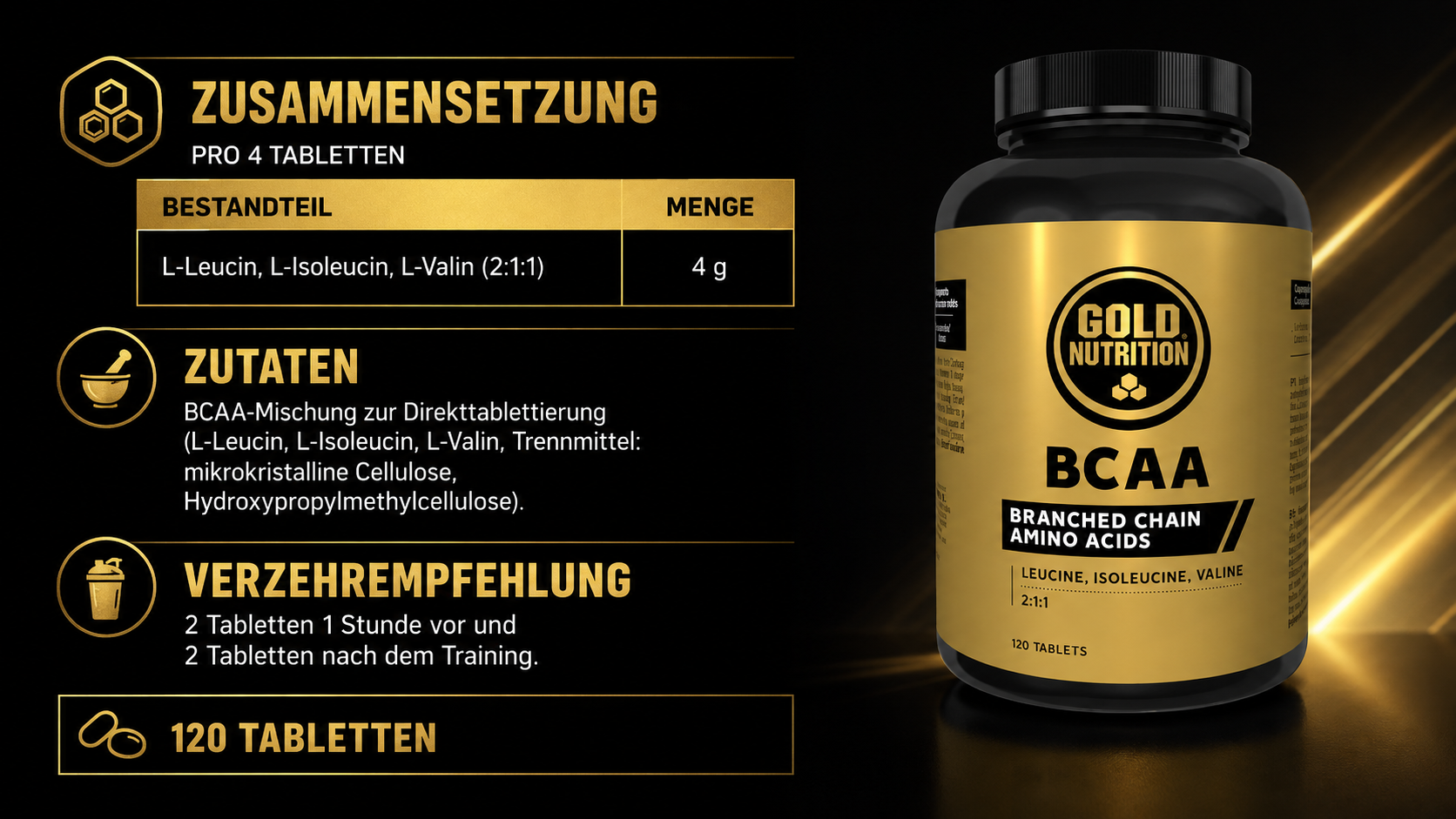 BCAA 120 Tabs