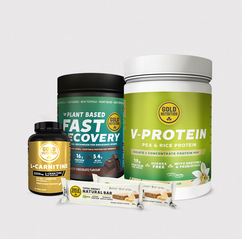 Vegan Sports Plus Kit with V-Protein, L-Carnitine, and Recovery Supplement