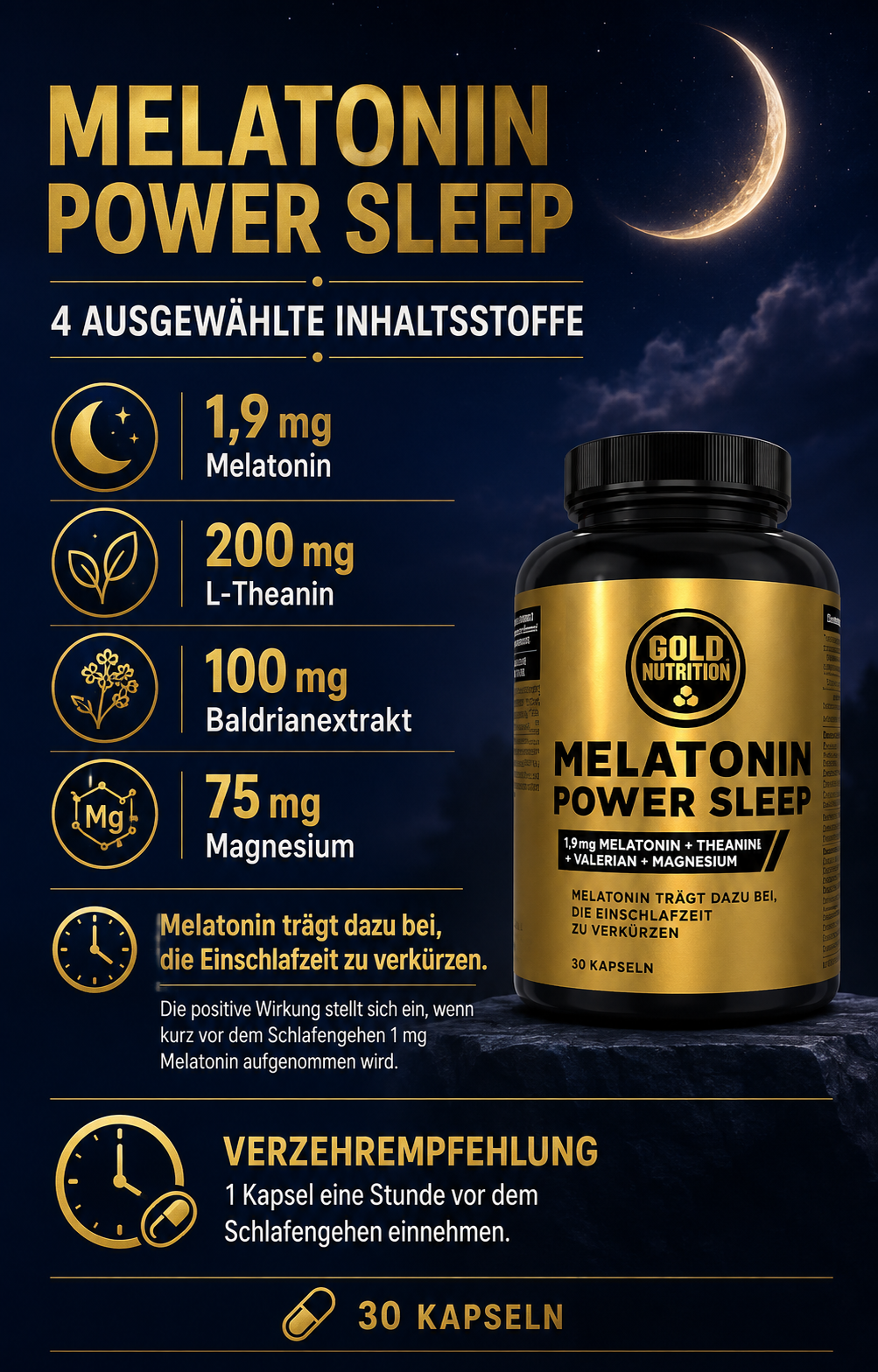 Melatonin Power-Schlaf